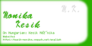 monika kesik business card